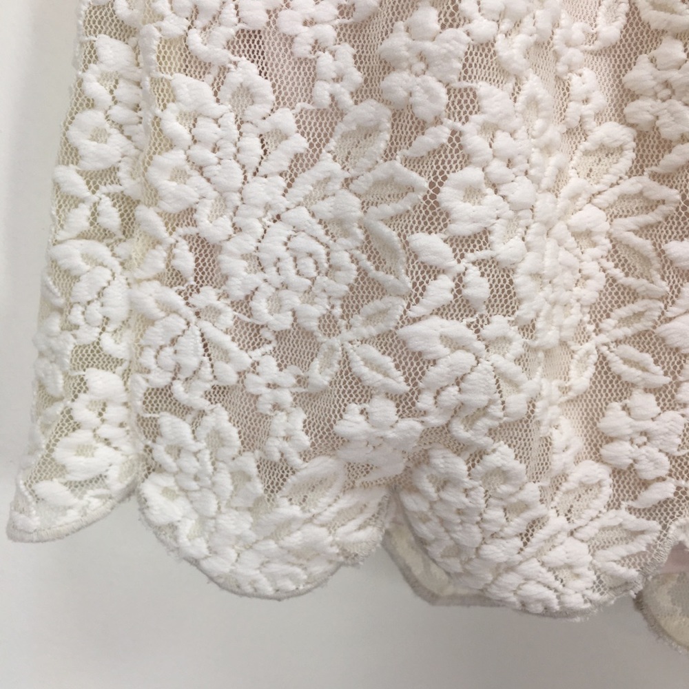 Free People Scalloped Lace Shorts - Picture 2 of 6